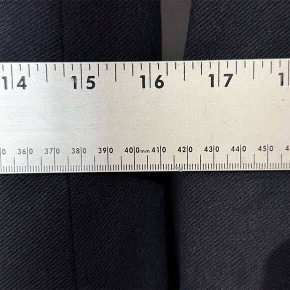 J.Crew Black Collarless Blazer Women’s 8 Open Front Stretch Work Jacket - Picture 4 of 7